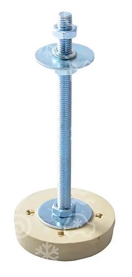 silenbloky - sada, d = 85 mm x H = 20 mm, M12  mm,  Termoplastické, SOLECO JD8612